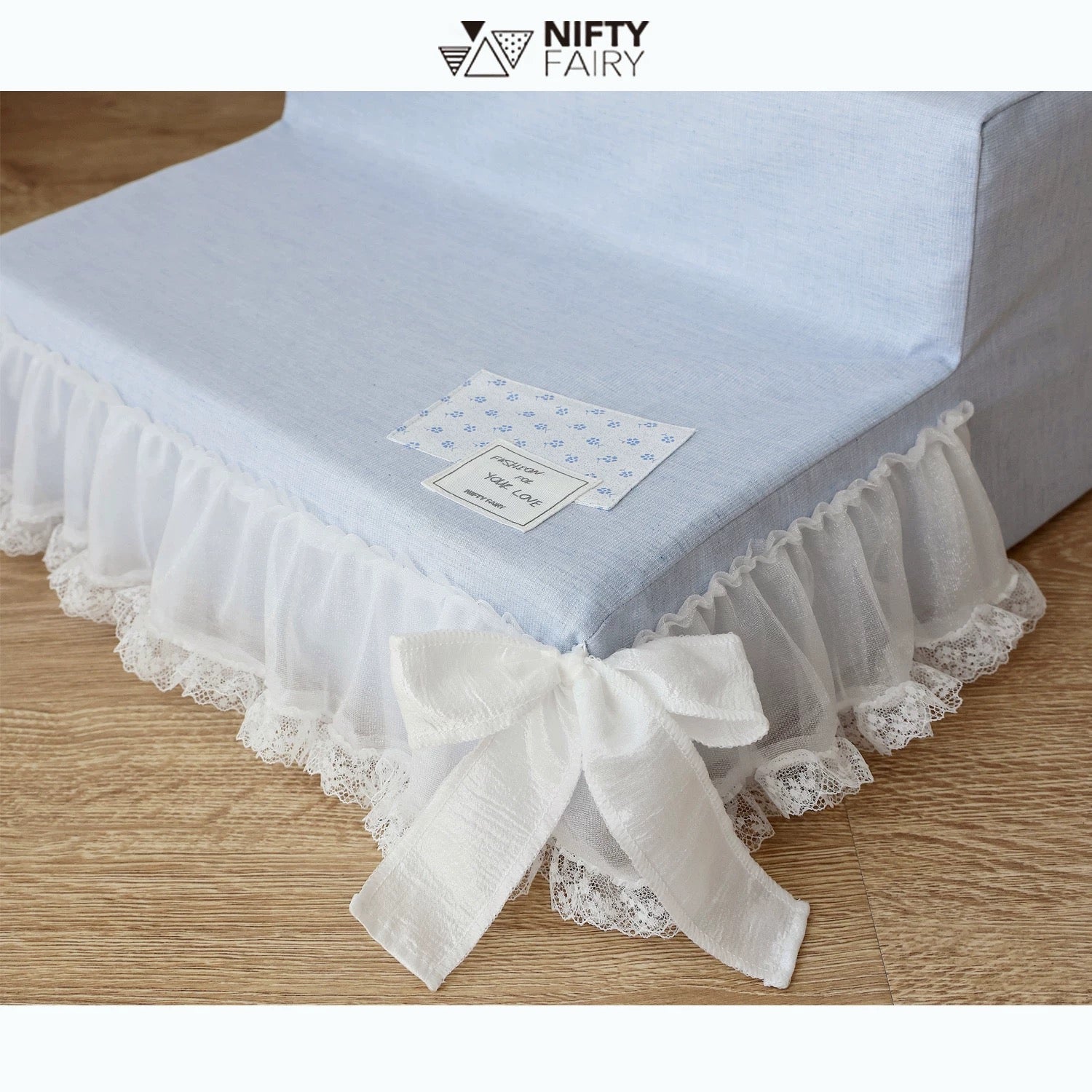 Nifty Fairy 3-Steps Pet Stairs Sofa Bed Dog Ramp Removable Washable Cover