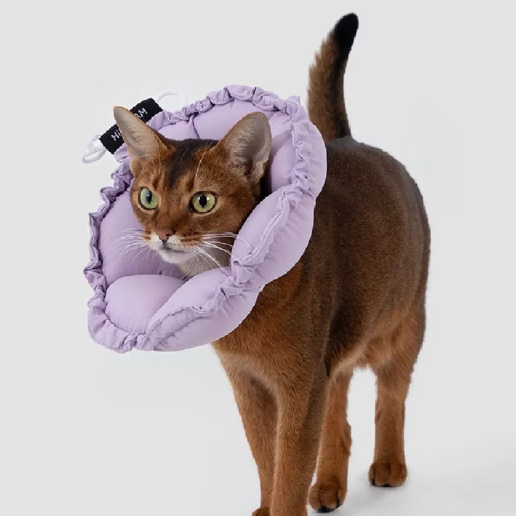 Floral Elizabeth Collar - Comfortable for Eating and Sleeping - kikiandpuppies