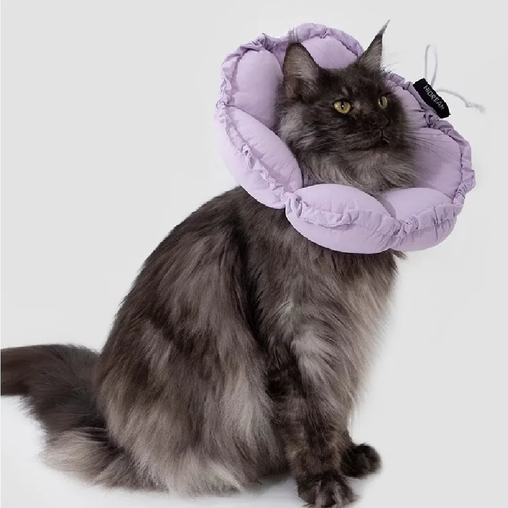 Floral Elizabeth Collar - Comfortable for Eating and Sleeping - kikiandpuppies