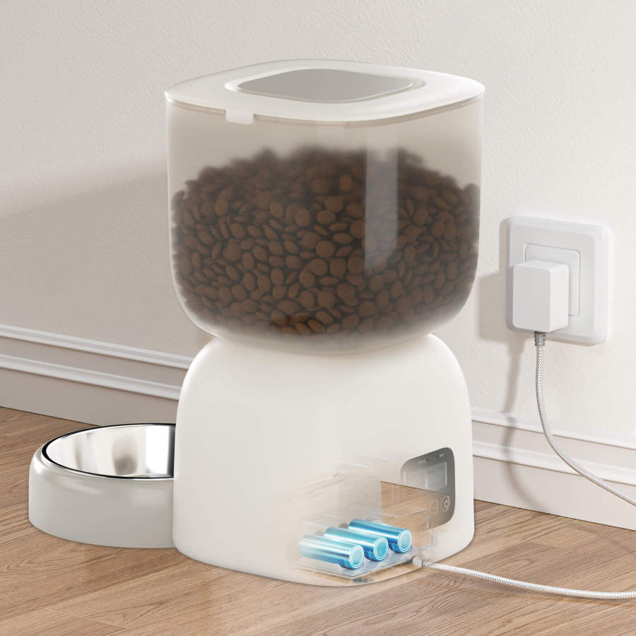 Petwant Automatic Pet Feeder 1-4 Meals Timed Precise Food Portion Control Voice Record Smart Cat Food Dispenser