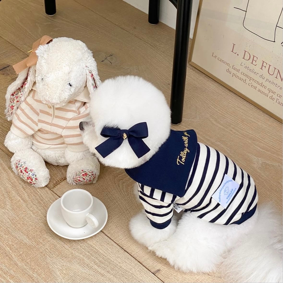 Pet Navy Striped Top