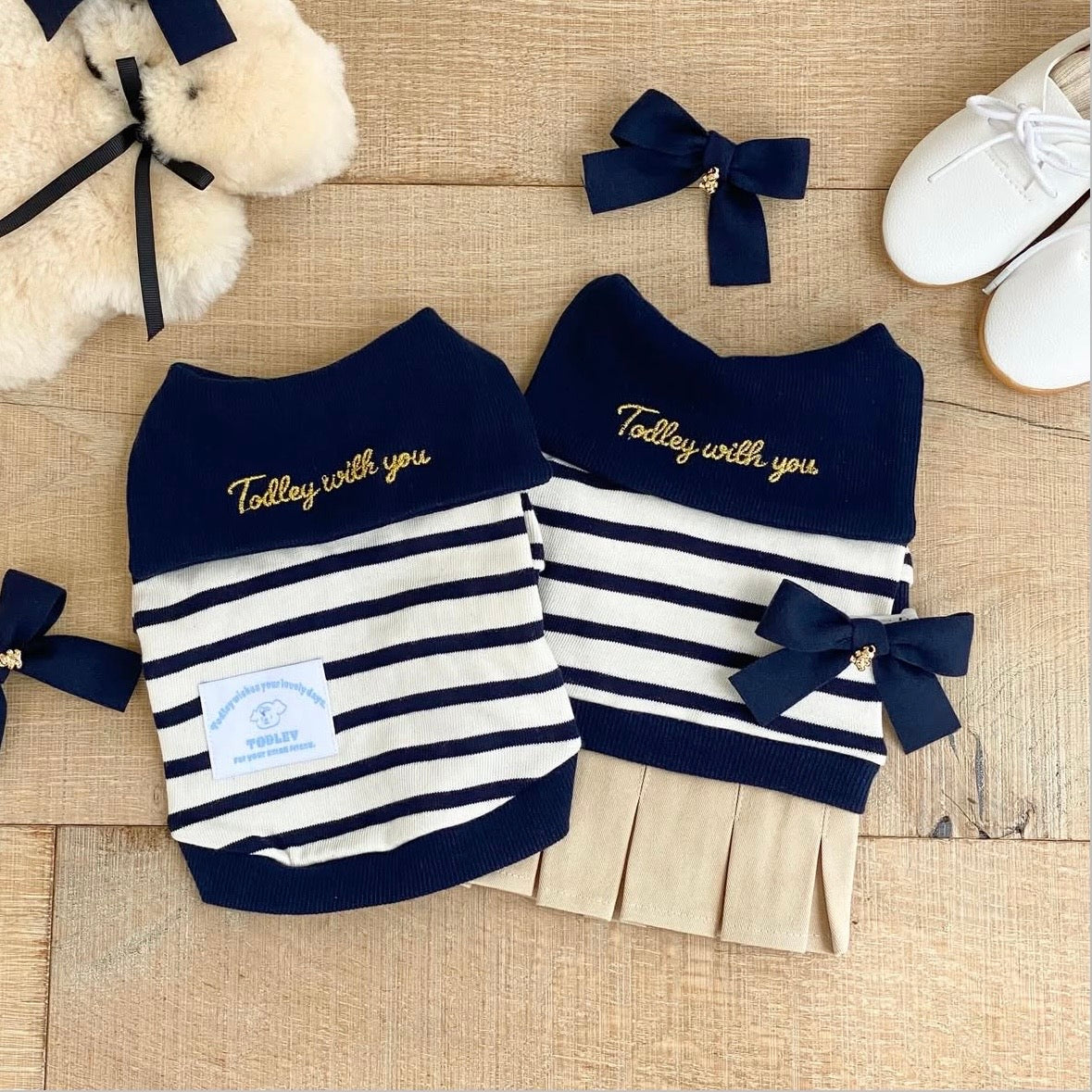 Pet Navy Striped Top