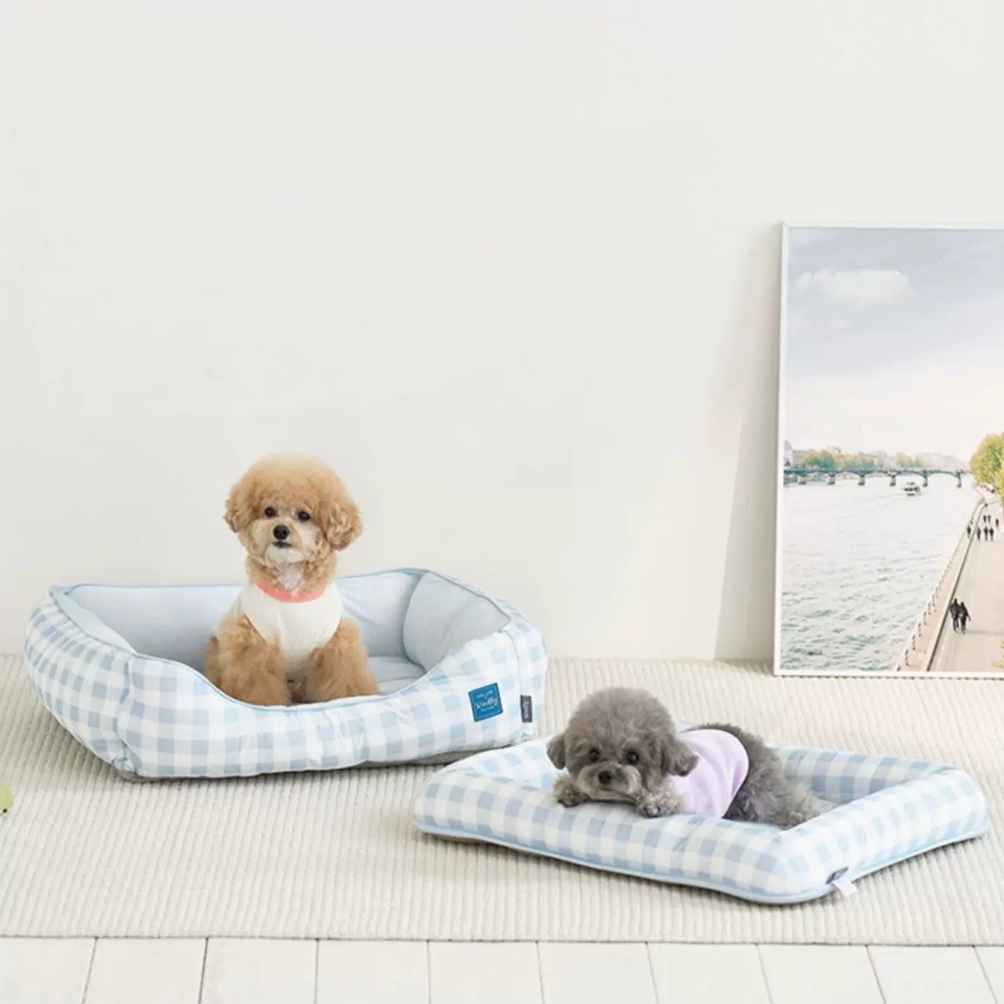 Woolly Pet Ice Cooling Mat - Blue