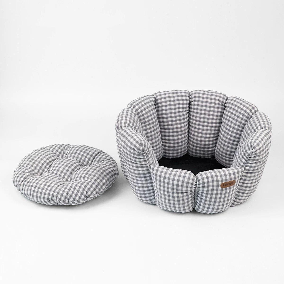 Checkered Pet Bed for Dachshunds and Small Pets