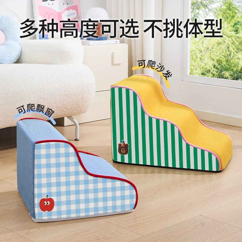 Pet Stairs 3-Steps Sofa Bed Dog Ramp - Blue