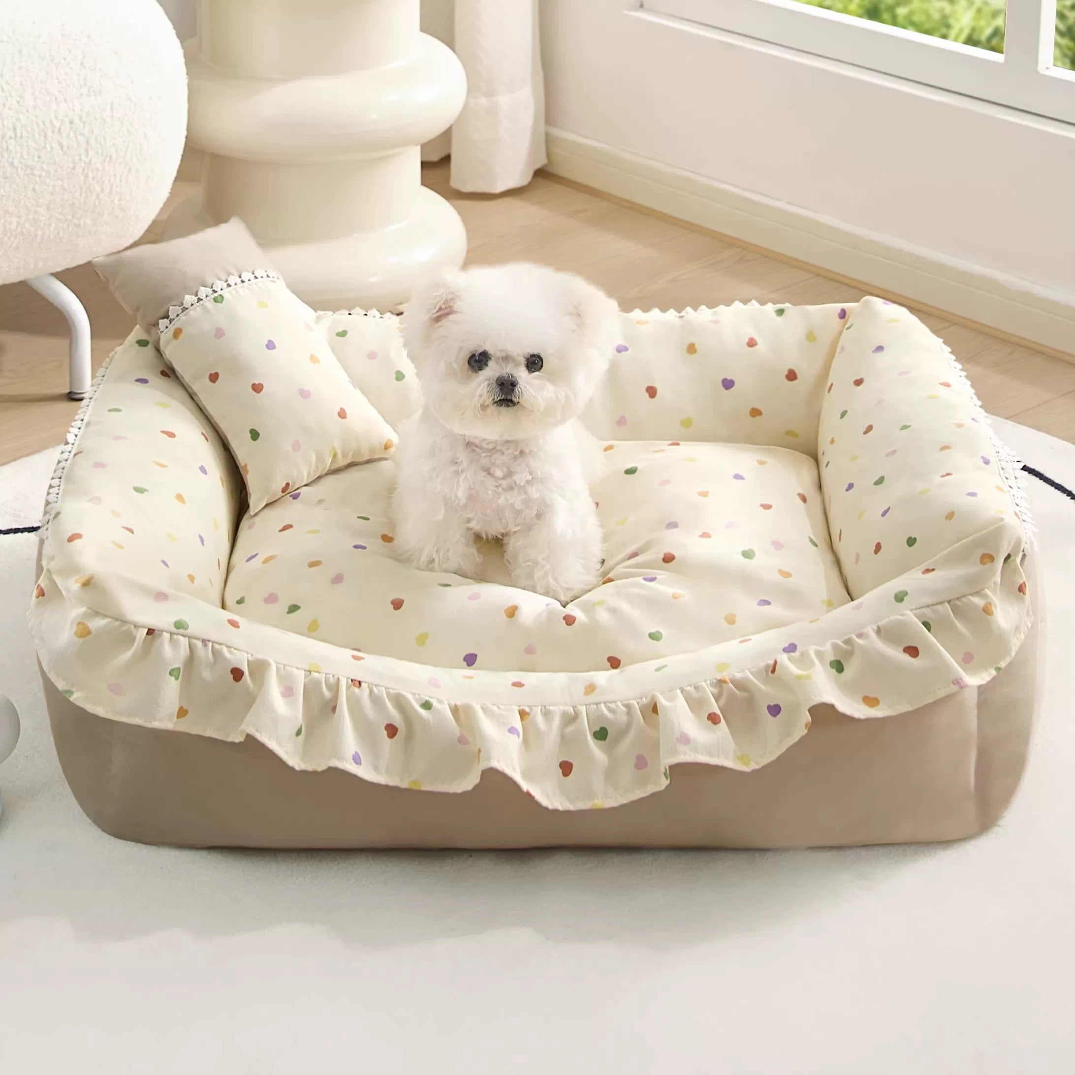 Cute Nest Pet Bed and Pillow Set
