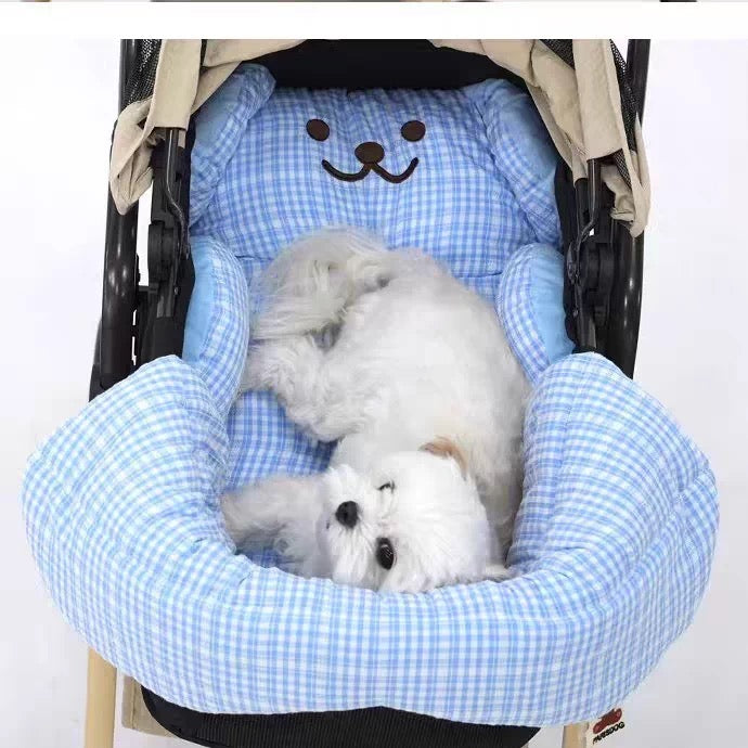 Bear Stroller Guard & Cushion - kikiandpuppies