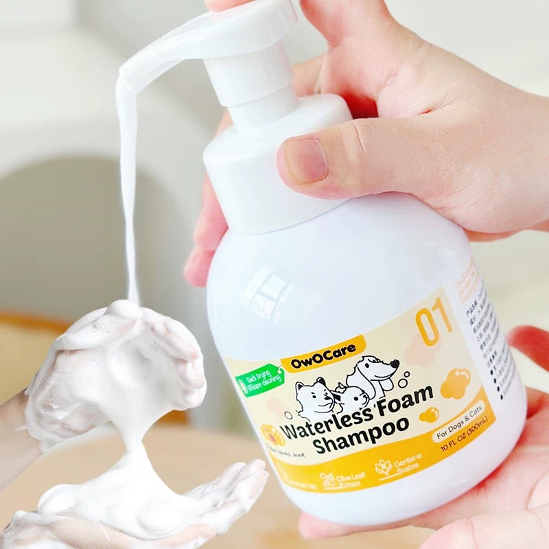 OWO Care Waterless spray shampoo Foam Cleansing Pet Groom
