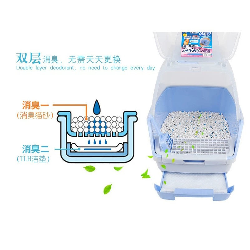 IRIS Large Cat Litter Box with Scatter Shield