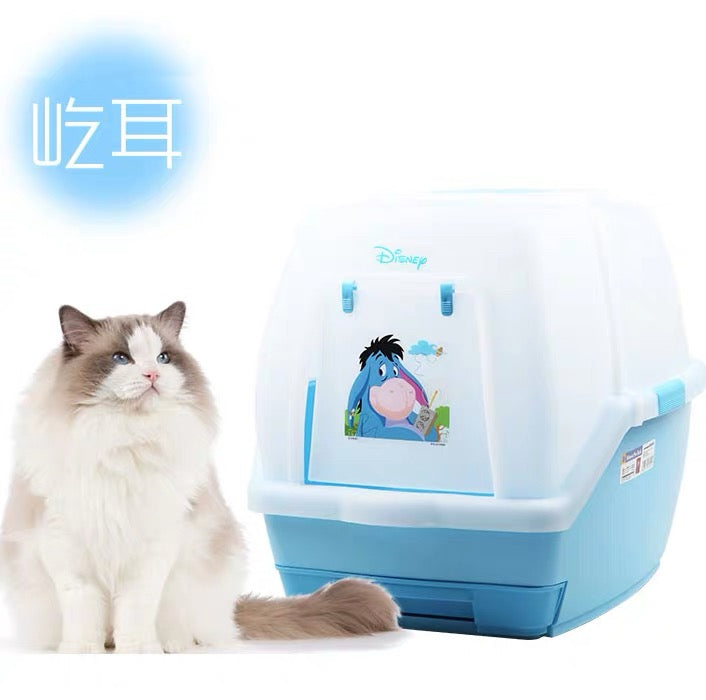 IRIS Large Cat Litter Box with Scatter Shield
