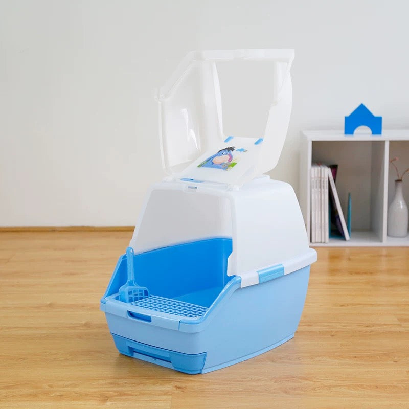 IRIS Large Cat Litter Box with Scatter Shield