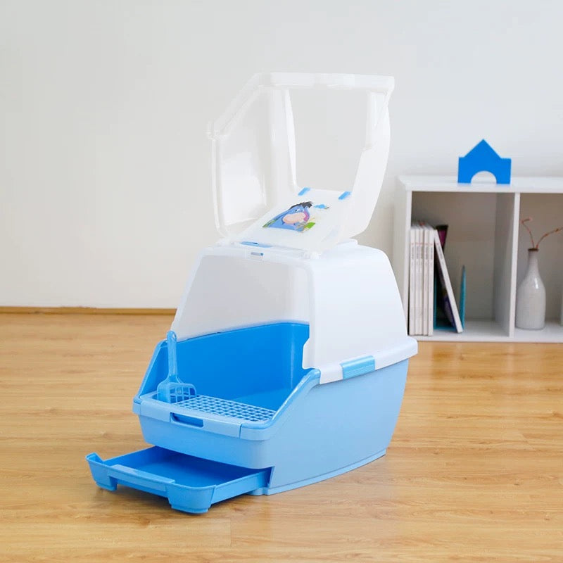 IRIS Large Cat Litter Box with Scatter Shield