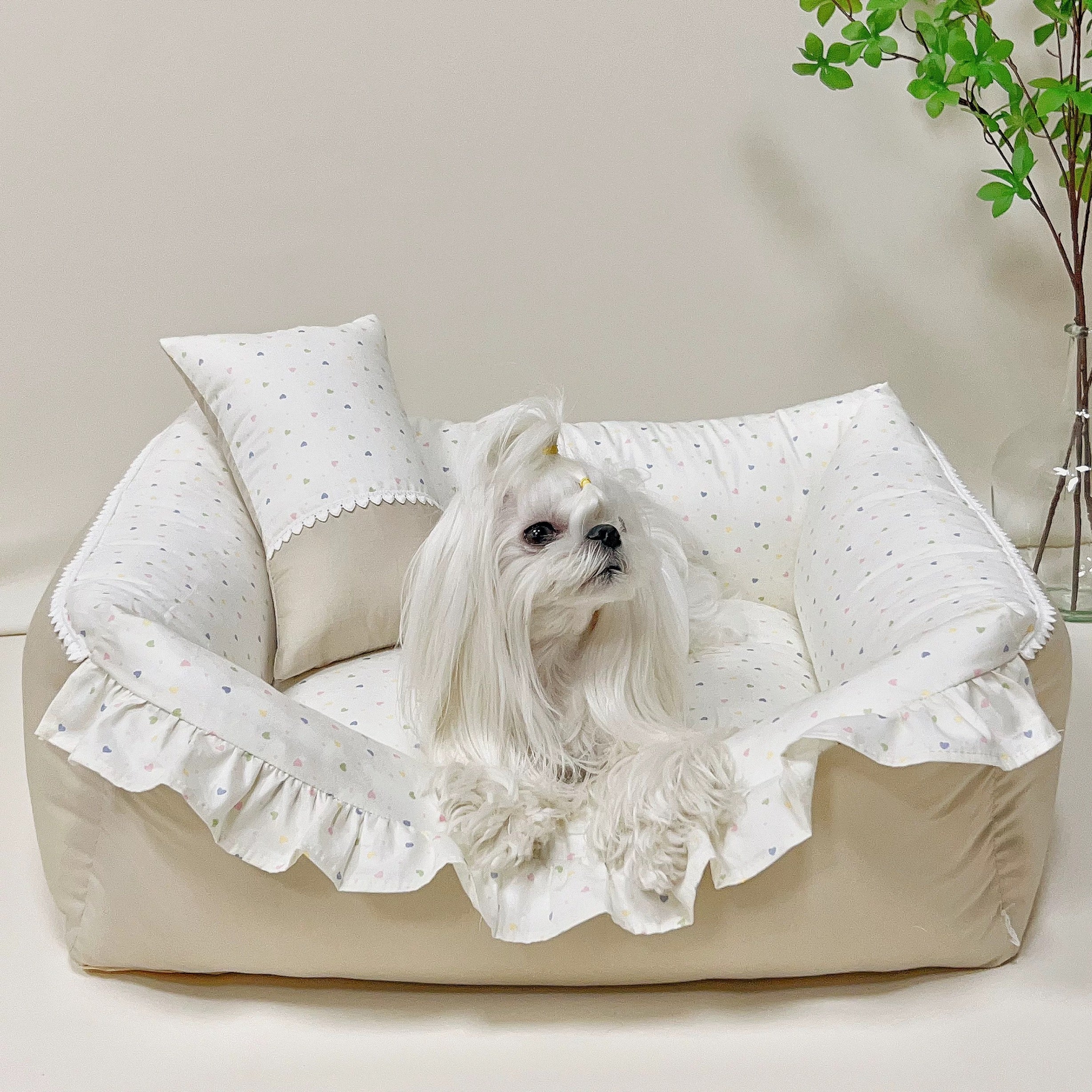 Cute Nest Pet Bed and Pillow Set - kikiandpuppies