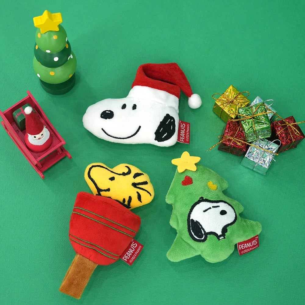 Peanuts Christmas Plush Toy Set