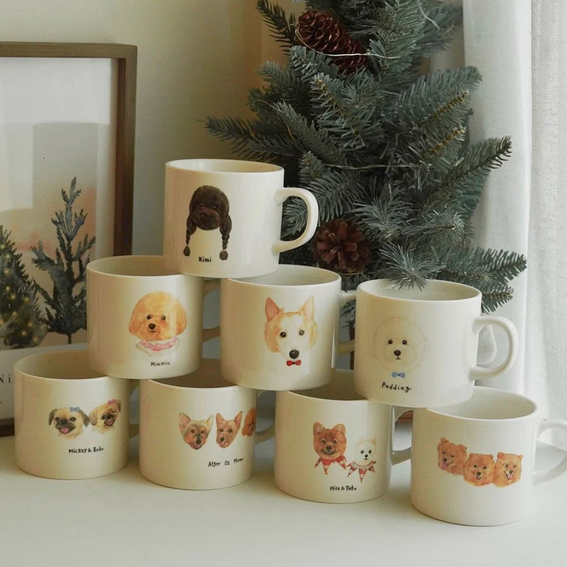 Custom Hand-Painted Pet Mug