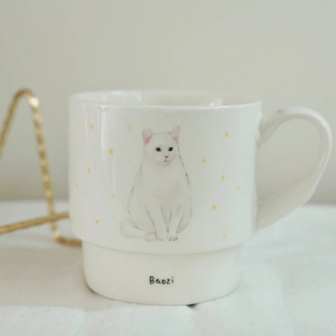 Custom Hand-Painted Pet Block Mug