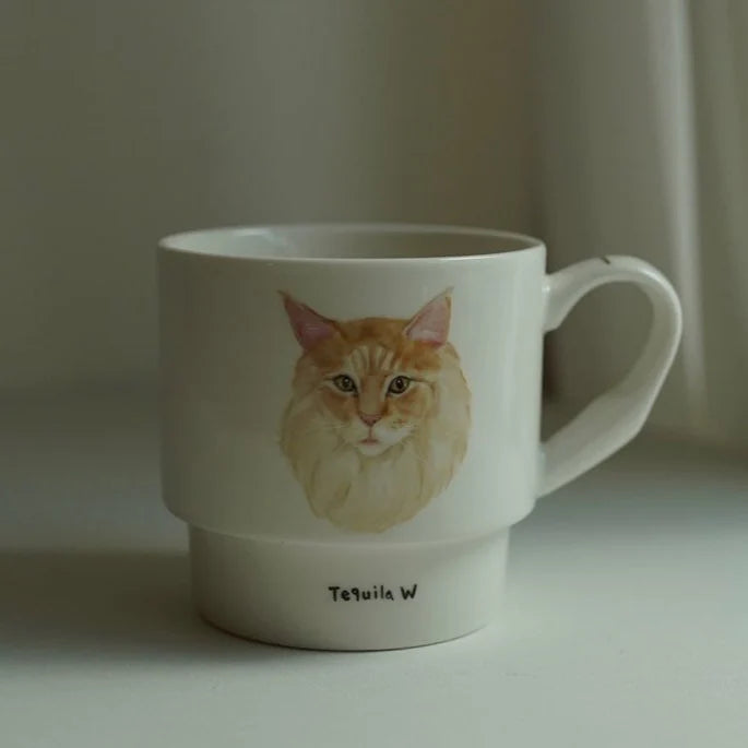 Custom Hand-Painted Pet Block Mug