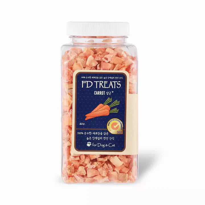 FD Freeze-Dried Treat Organic Carrot 40g - kikiandpuppies