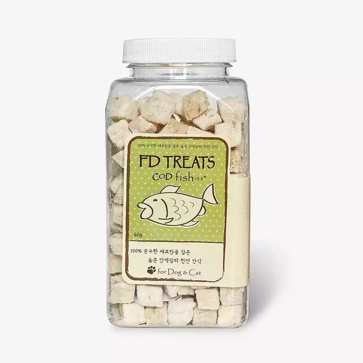 FD Treats freeze-dried cod fish (For Dogs & Cats) - kikiandpuppies
