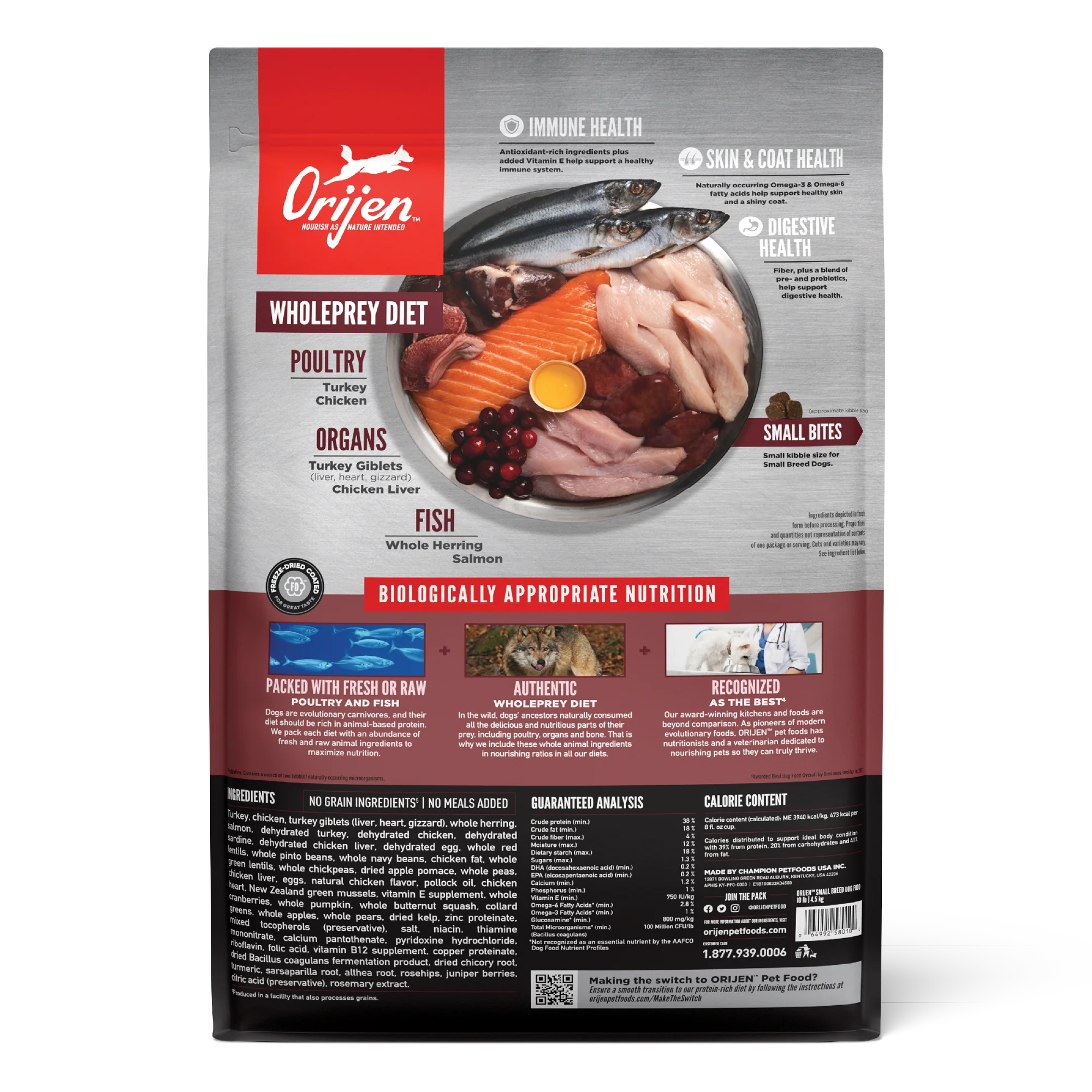 ORIJEN Small Breed Grain-Free Dry Dog Food