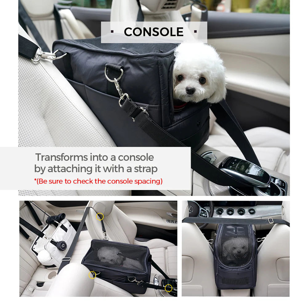 [SO-CA001] SSOOOK Pet Car Seat Bag 15Beige - kikiandpuppies