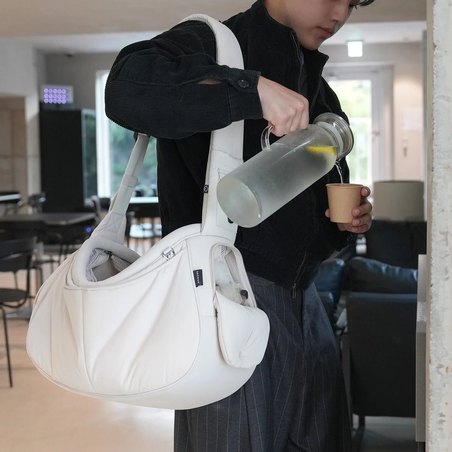 [SO-CA019] SSOOOK SLING BAG (V.Open) - kikiandpuppies