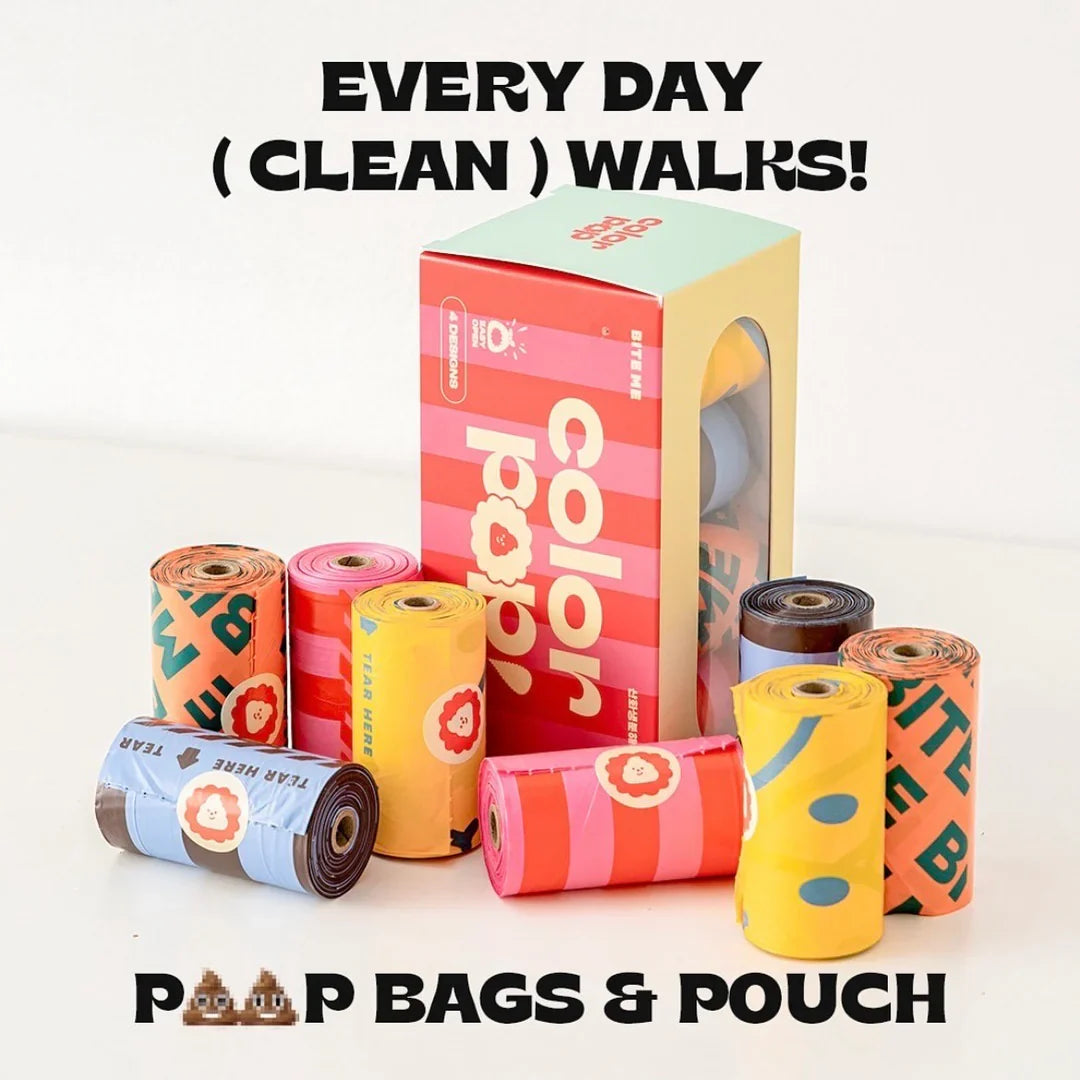 Color Pop Poop Bag - 120pcs - kikiandpuppies
