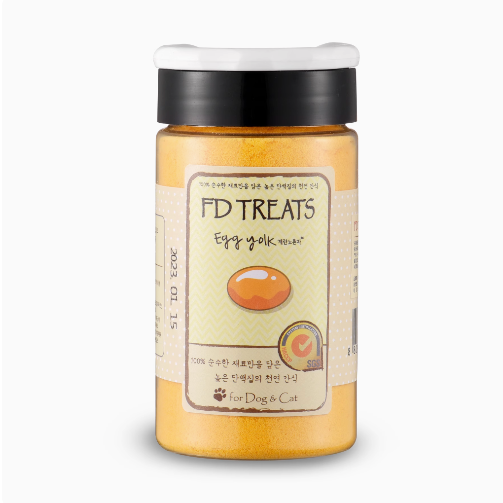 FDTREATS Freeze Dried - EGG YOLK POWDER - kikiandpuppies