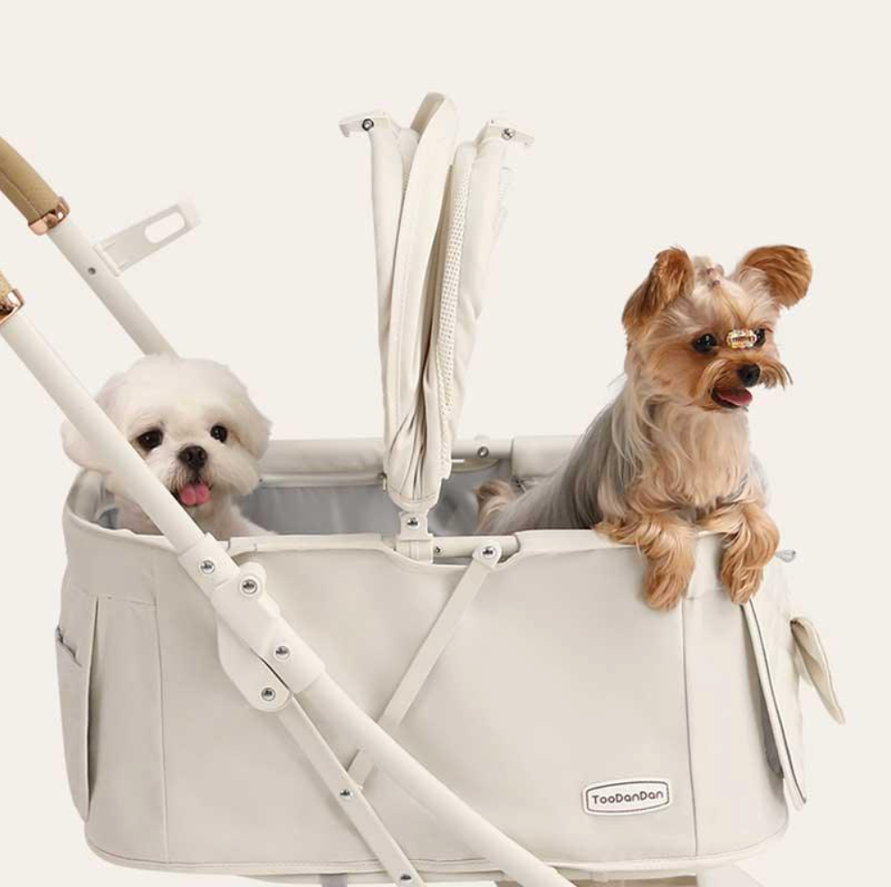 Toodandan Elegant Bow Pet Stroller - kikiandpuppies