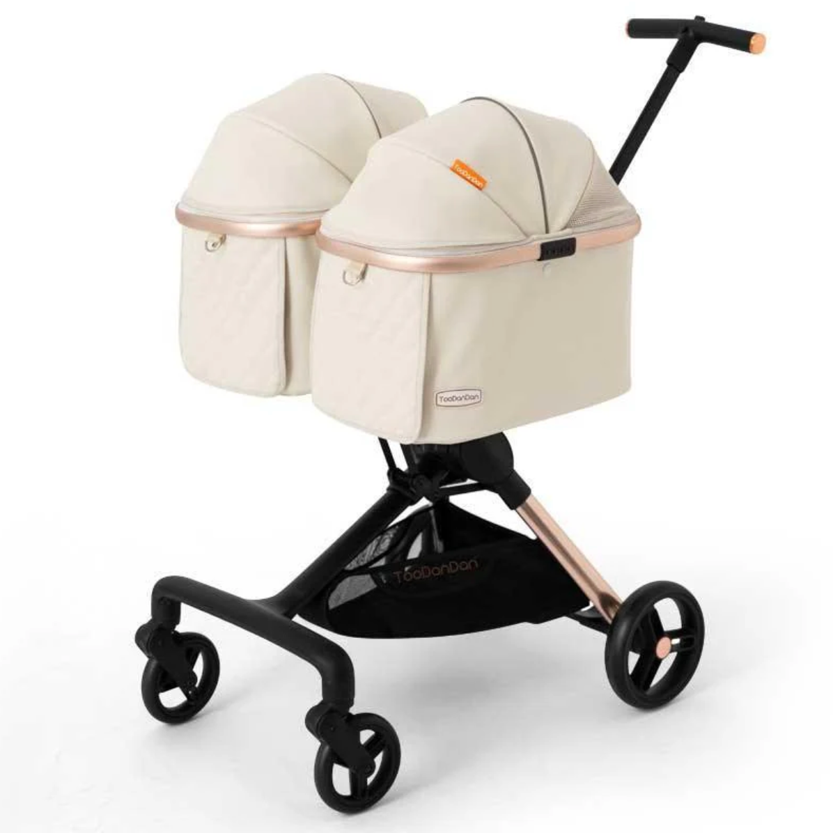 TooDanDan Twin Two-Seater Pet Stroller - kikiandpuppies