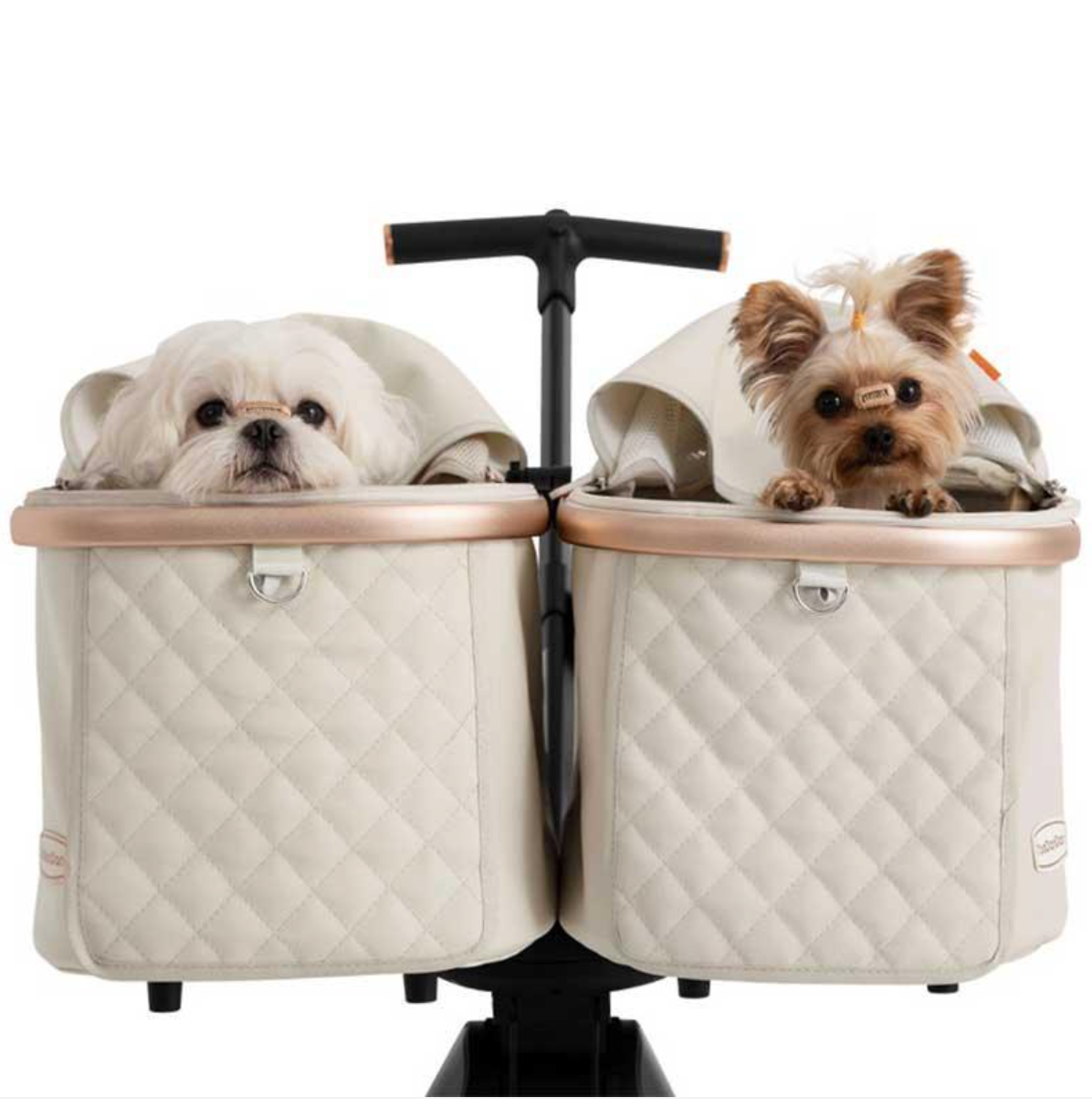 TooDanDan Twin Two-Seater Pet Stroller - kikiandpuppies