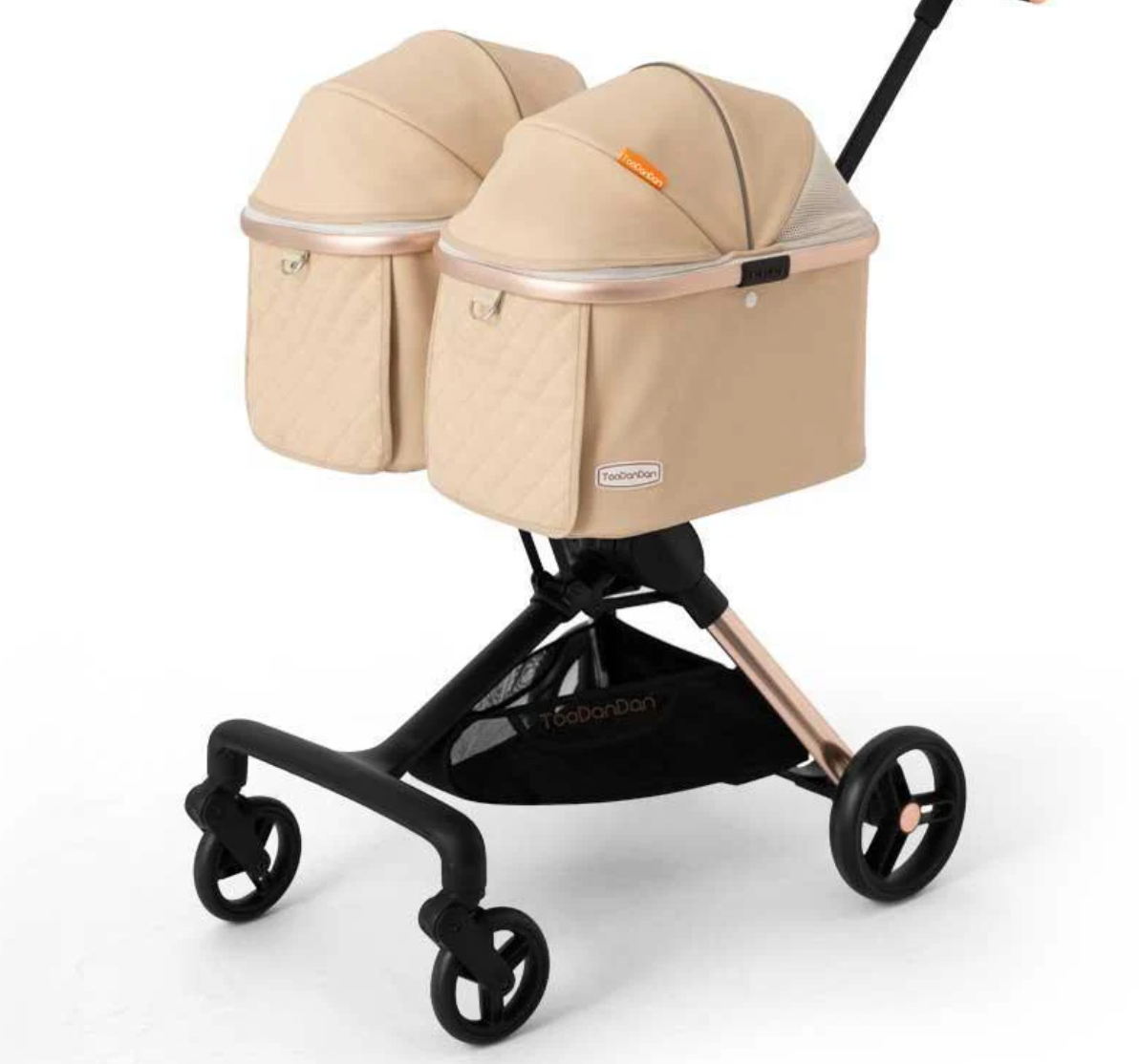 TooDanDan Twin Two-Seater Pet Stroller - kikiandpuppies