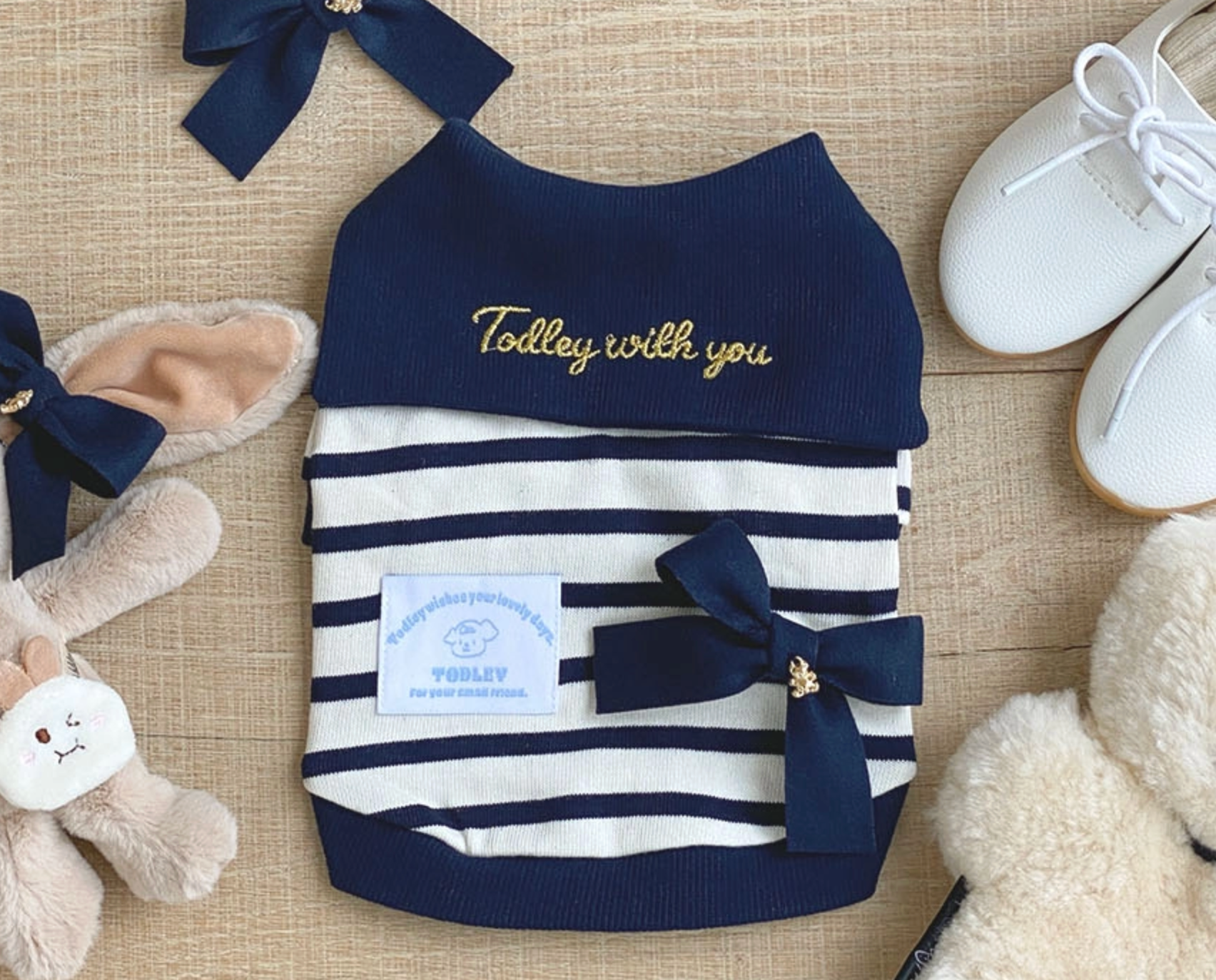 Pet Navy Striped Top