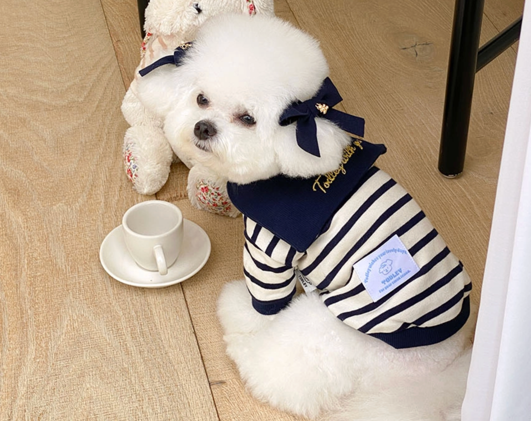 Pet Navy Striped Top