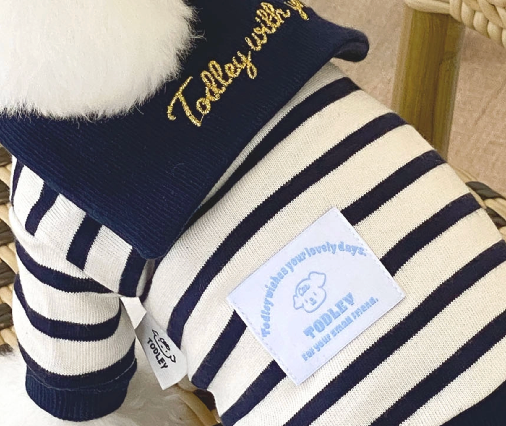 Pet Navy Striped Top