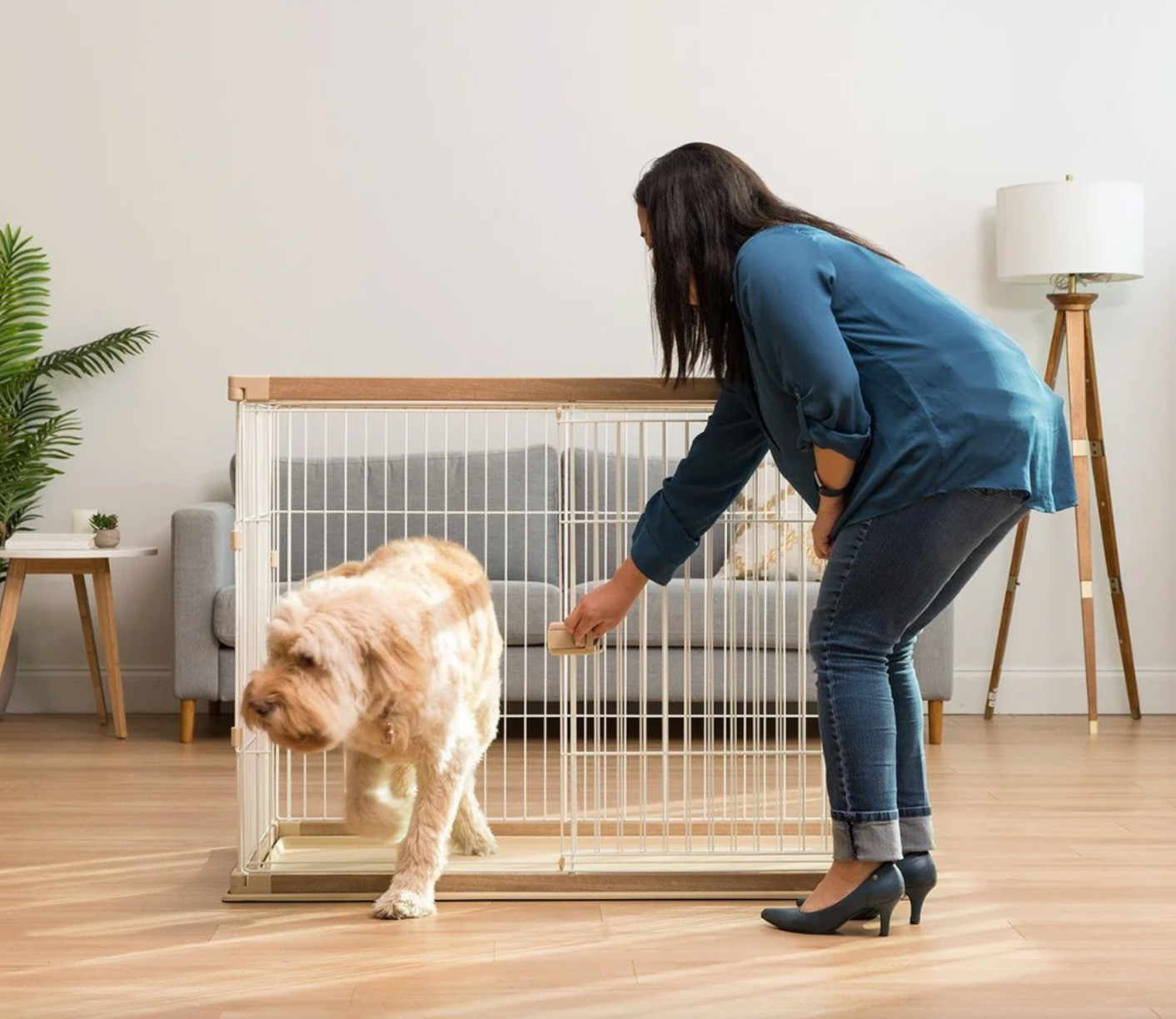 IRIS Pet Dog Cage Wire Open Pet Pen - XXL - 90cm Tall