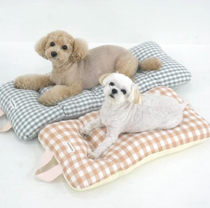 Brief Check Double-Sided Stroller Cushion