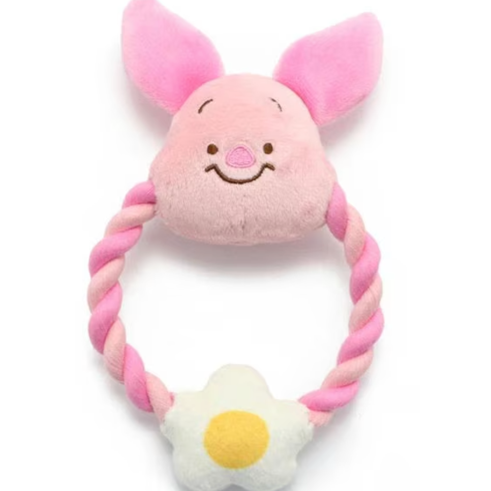 Disney Winnie the Pooh Rope Toys Piglet - kikiandpuppies