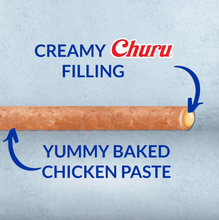 INABA Churu Rolls Chicken with Salmon Recipe Chicken Wraps Dog Treats 8x12g - kikiandpuppies