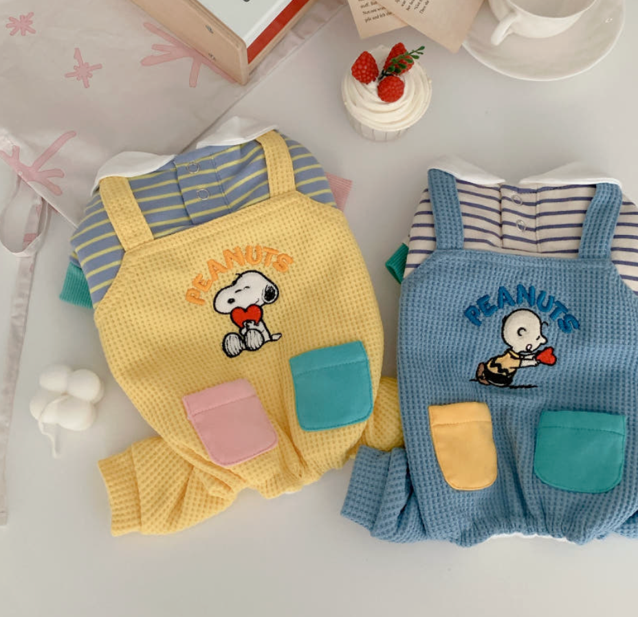 Peanuts Two Pocket All-in-One Yellow - kikiandpuppies