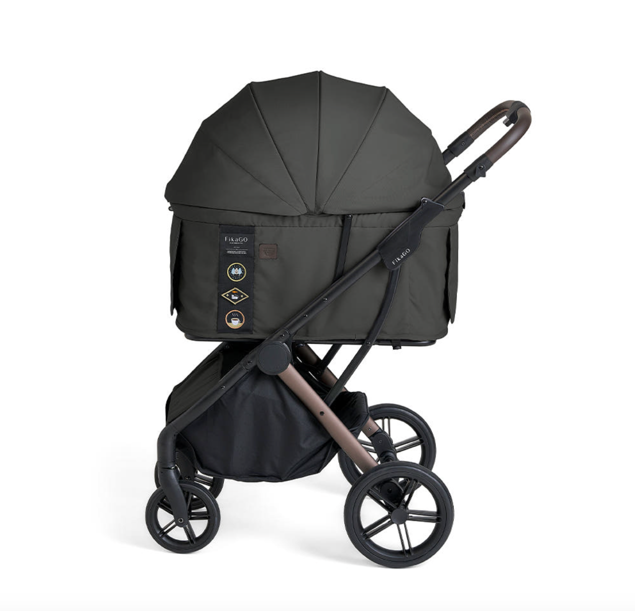 AGILE 2 | Auto Folding Medium Pet Stroller - kikiandpuppies