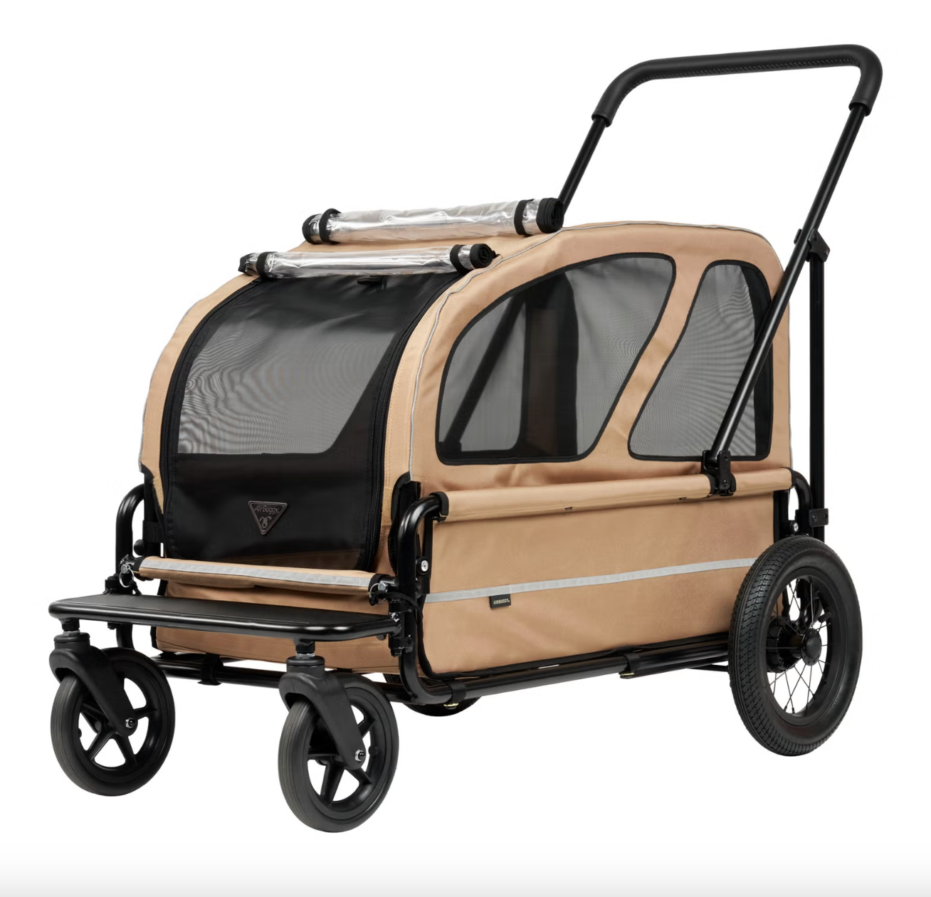 AirBuggy Carriage 2-Piece Set [Cart & Roof] for Large Dog (55kg Load Capacity )