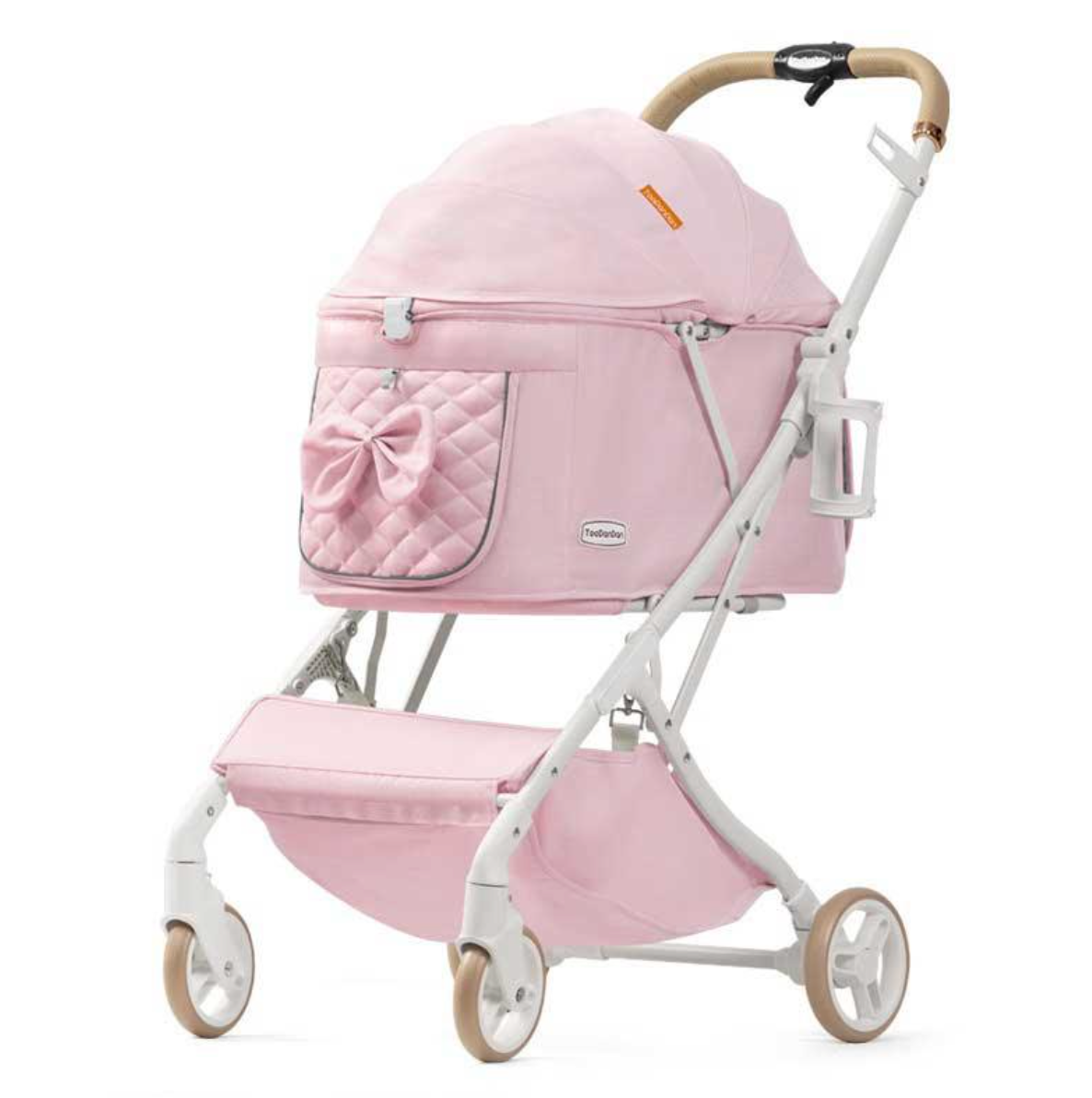 Toodandan Elegant Bow Pet Stroller - kikiandpuppies