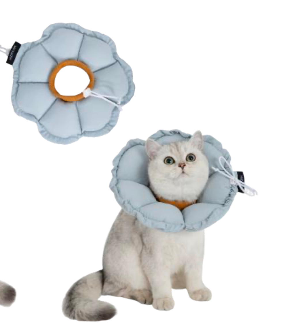 Floral Elizabeth Collar - Comfortable for Eating and Sleeping - kikiandpuppies