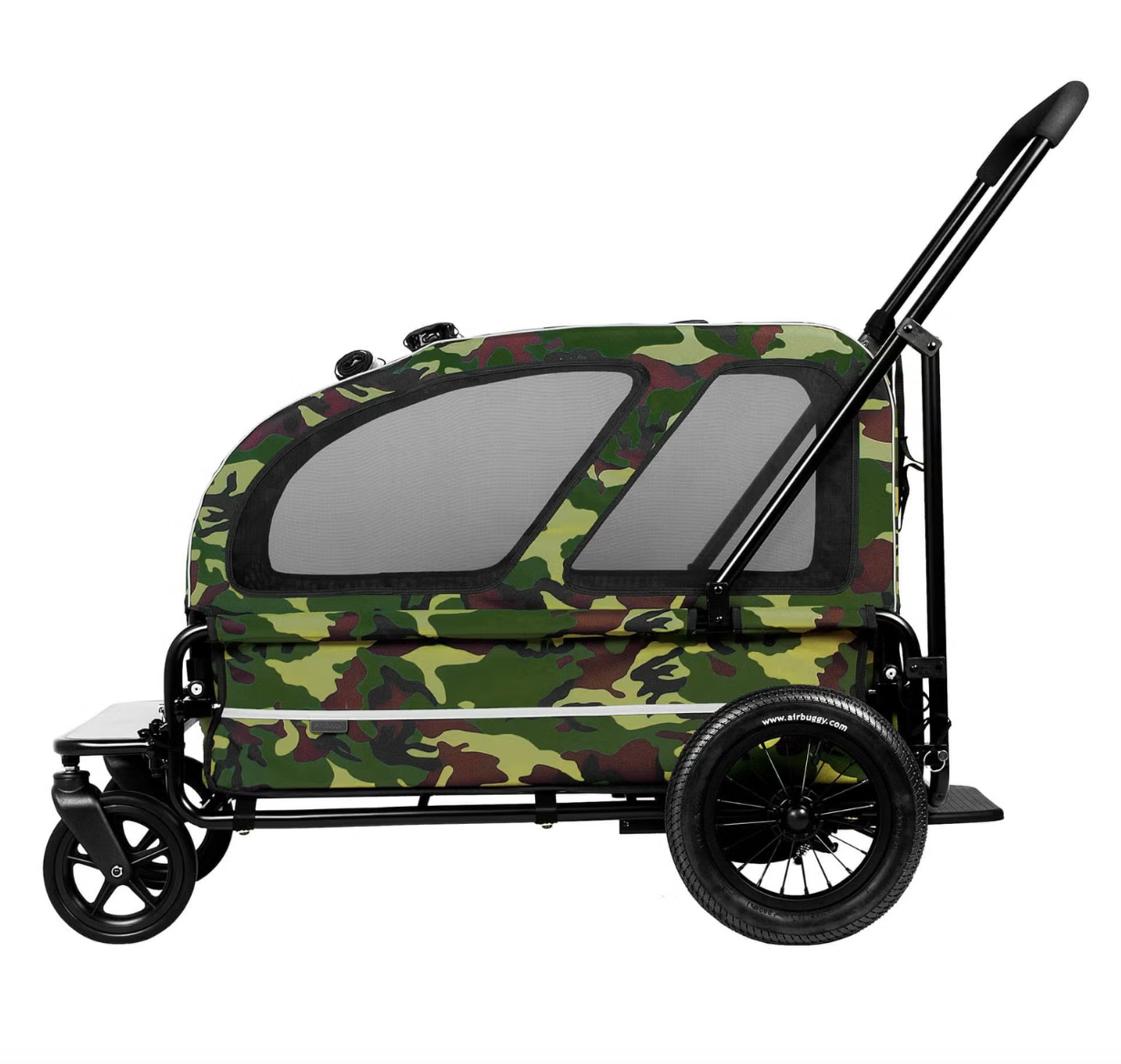 AirBuggy Carriage 2-Piece Set [Cart & Roof] for Large Dog (55kg Load Capacity )