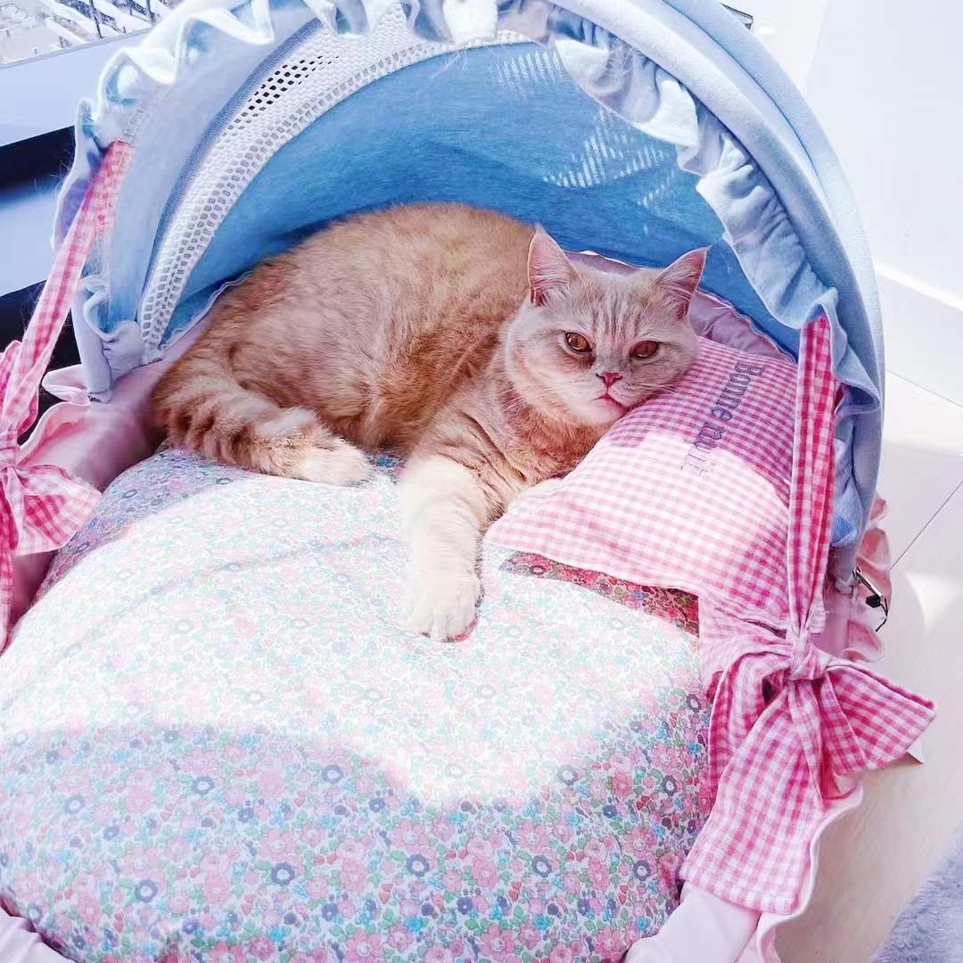 Nifty Fairy Picnic Holiday Pet Bed Cot