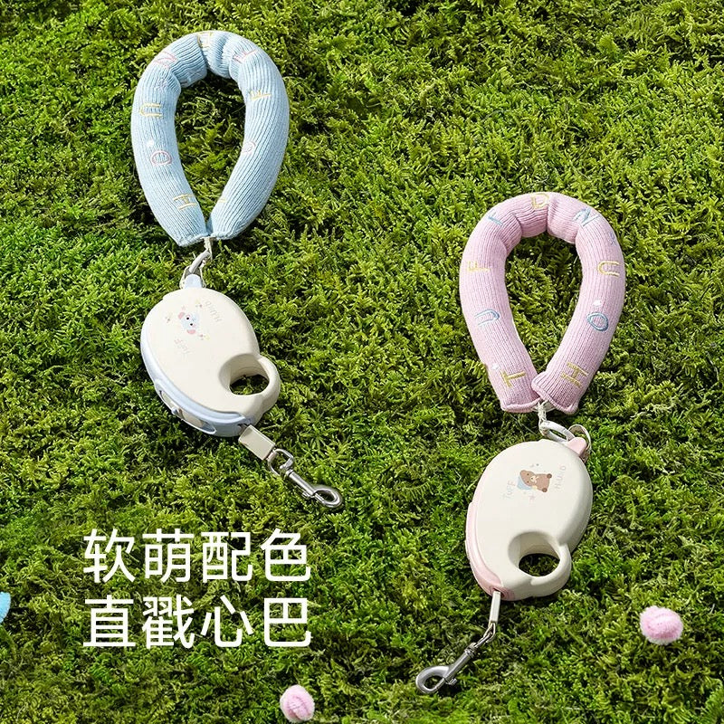 TuffHound Cloud Retractable Dog Leash – Lightweight, Macaron Colors, Anti-Slip Handle