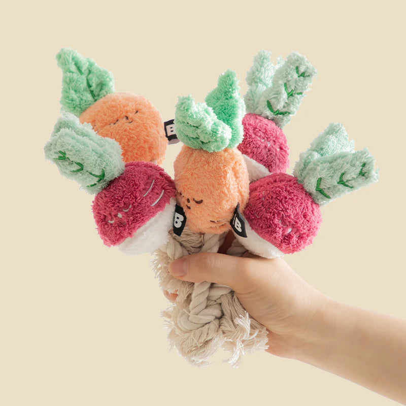 Bite me Root Vegetable Toys (2 colors) - kikiandpuppies