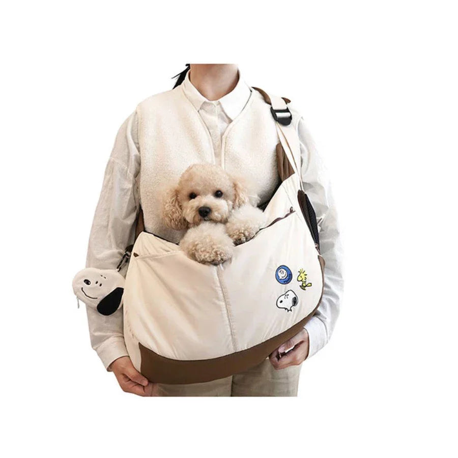 Snoopy Peanuts Sling Pet Cat Dog Bag Carrier