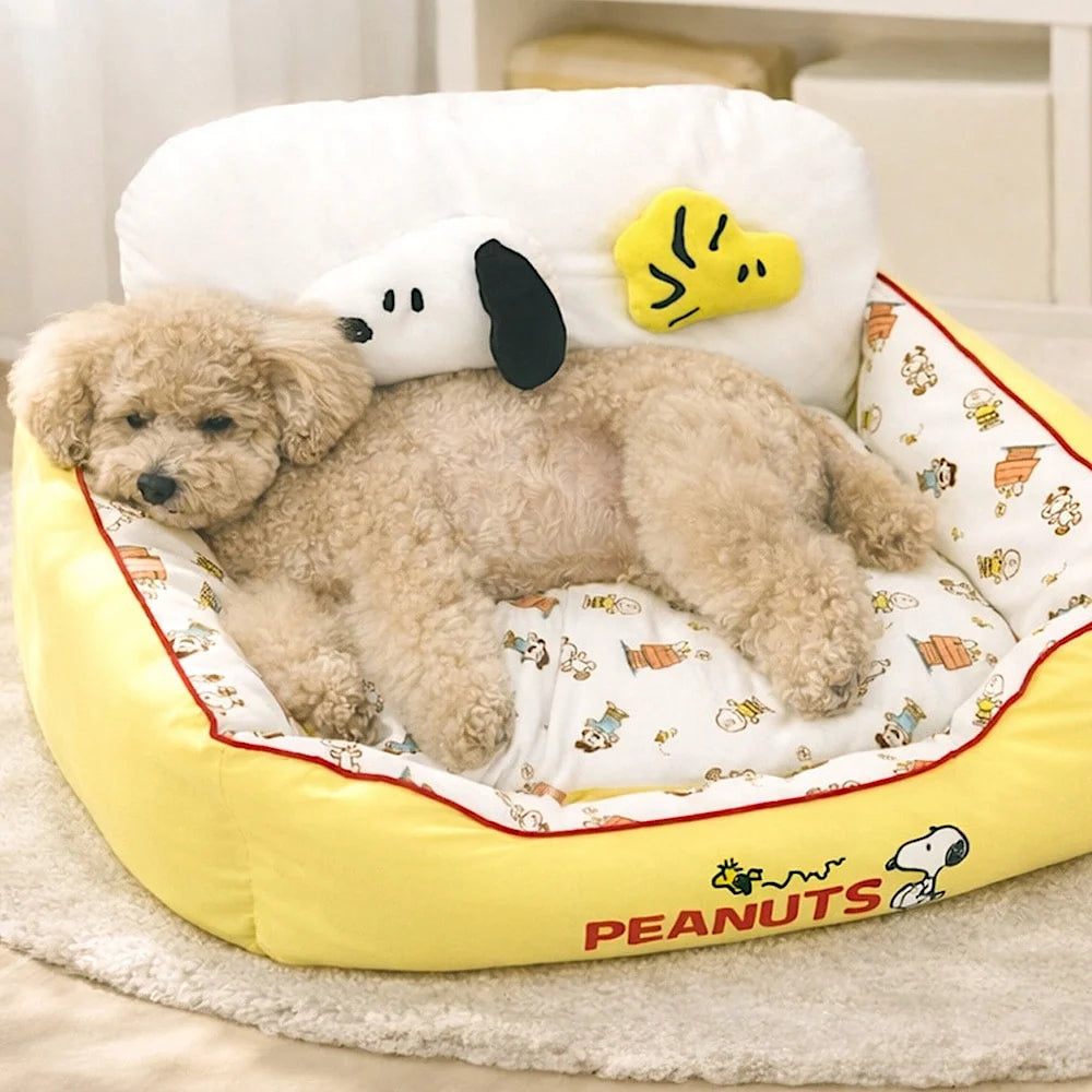 Snoopy Pet Bed Removable & Washable Cushion
